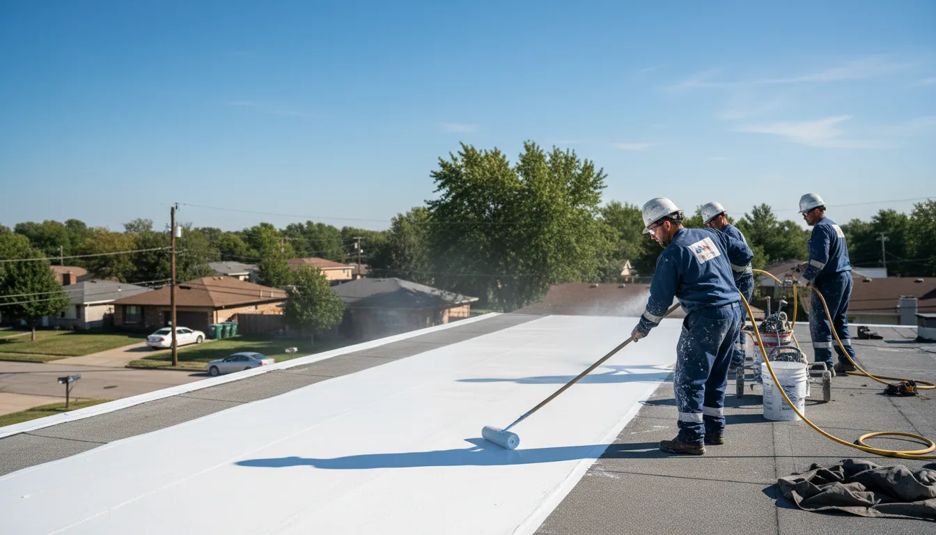 Commercial roof coating in Lockport, IL near me
